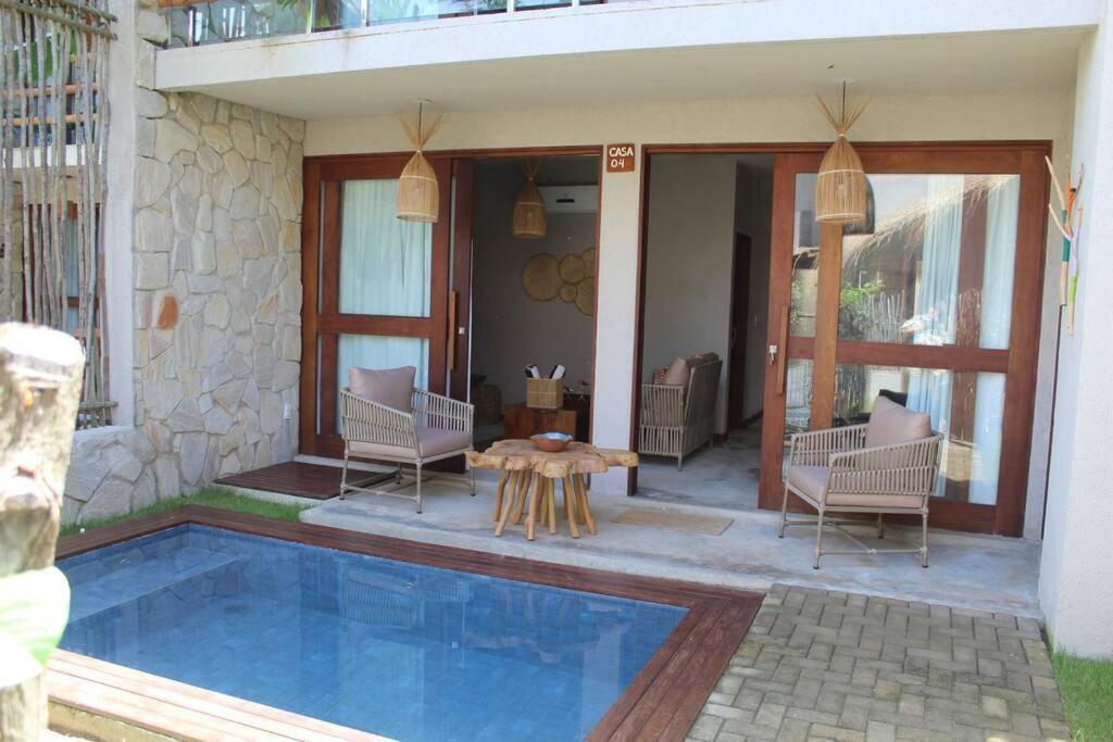 Casa De Luxo Na Praia Do Patacho - Cond. Azulu, Casa 04 Villa Pôrto de Pedras Eksteriør billede